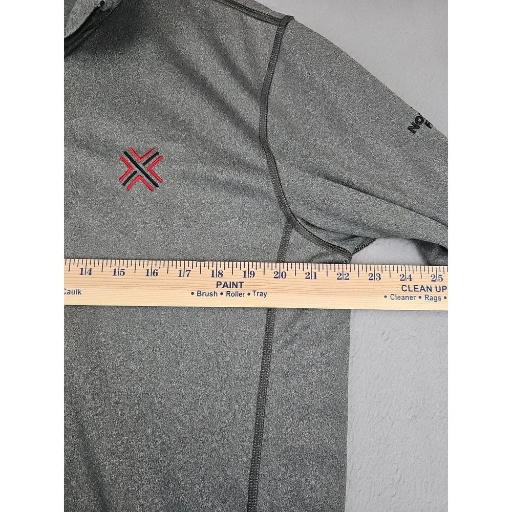 The North Face Men's 1/4 Zip Pullover Sweater Fleece Size Large Gray 721509